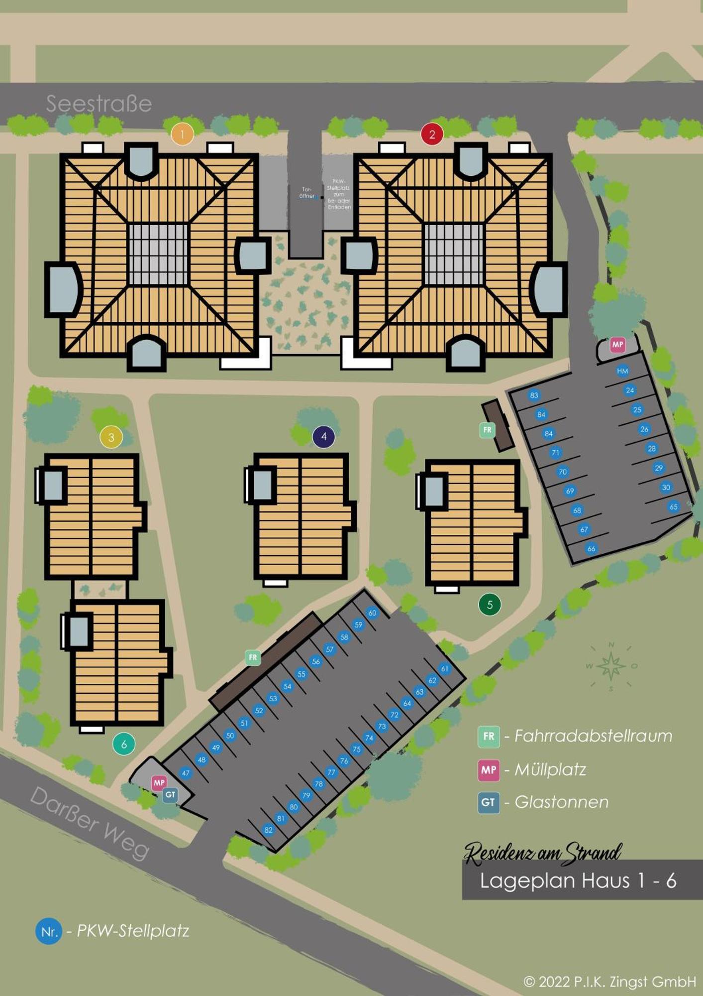 Residenz Am Strand Wohnung 1-18 Цингст Экстерьер фото